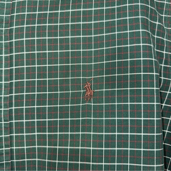 Ralph Lauren Classic Fit Size Large Windowpane Plaid Brown Pony Western Cowboy - Picture 6 of 14